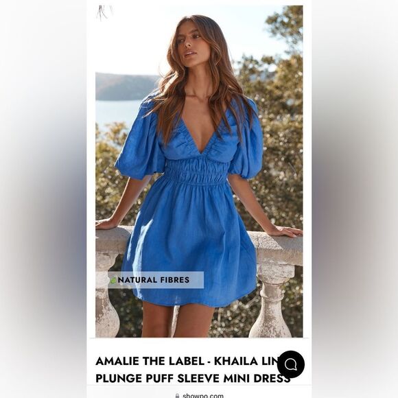 Amelie the label linen dress size 2 sold out online ! - Picture 4 of 7